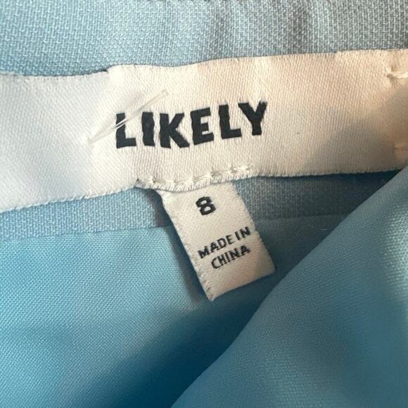 Likely Austin Strappy Fit and Flare Sleeveless Mini Party Dress Light Blue EUC 8 - Picture 5 of 8